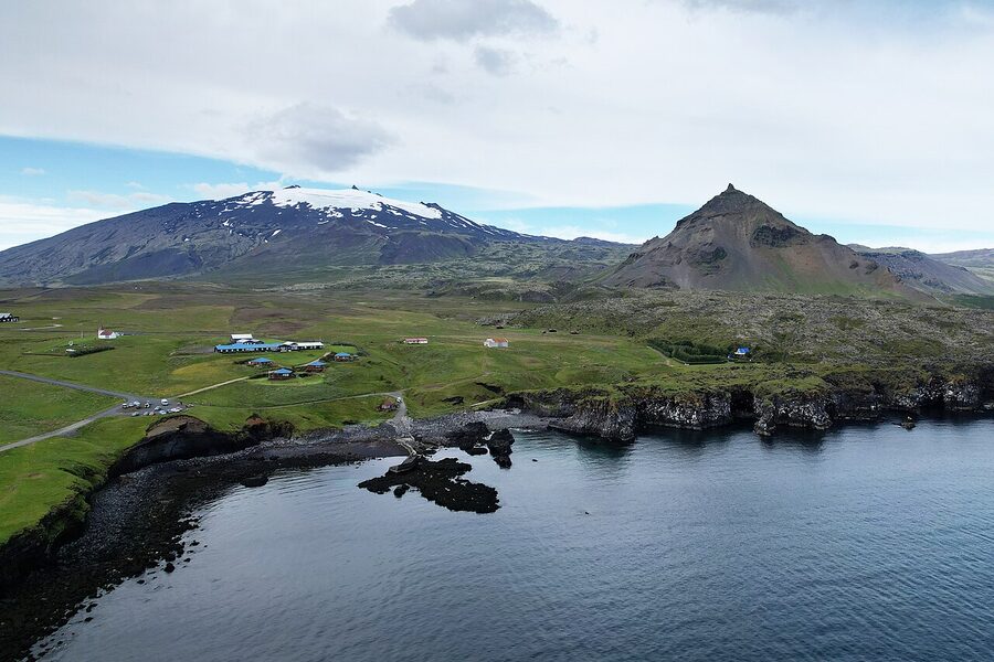 Hellnar village on the south coast of Snæfellsnes