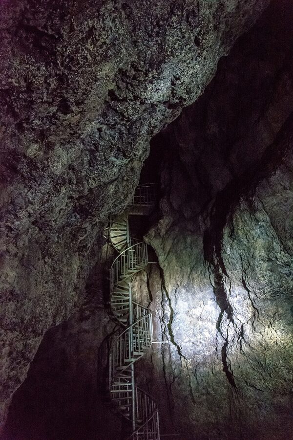 Vatnshellir lava cave entrance, Snæfellsnes National Park