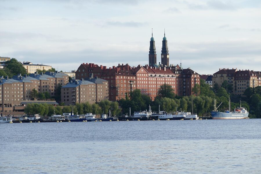 Södermalm island seen across the water