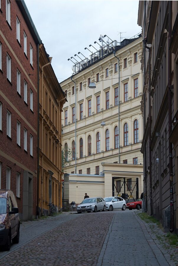 Södra Teatern theatre and Mosebacke Torg square on Sodermalm