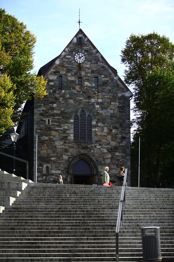Stavanger Cathedral exterior, Norway's oldest cathedral