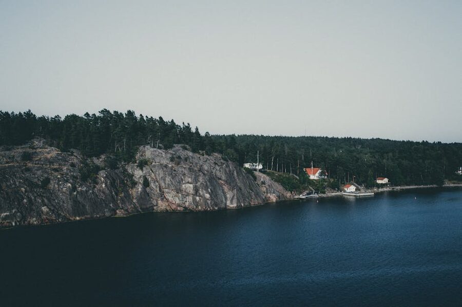 Aerial view of the Stockholm archipelago