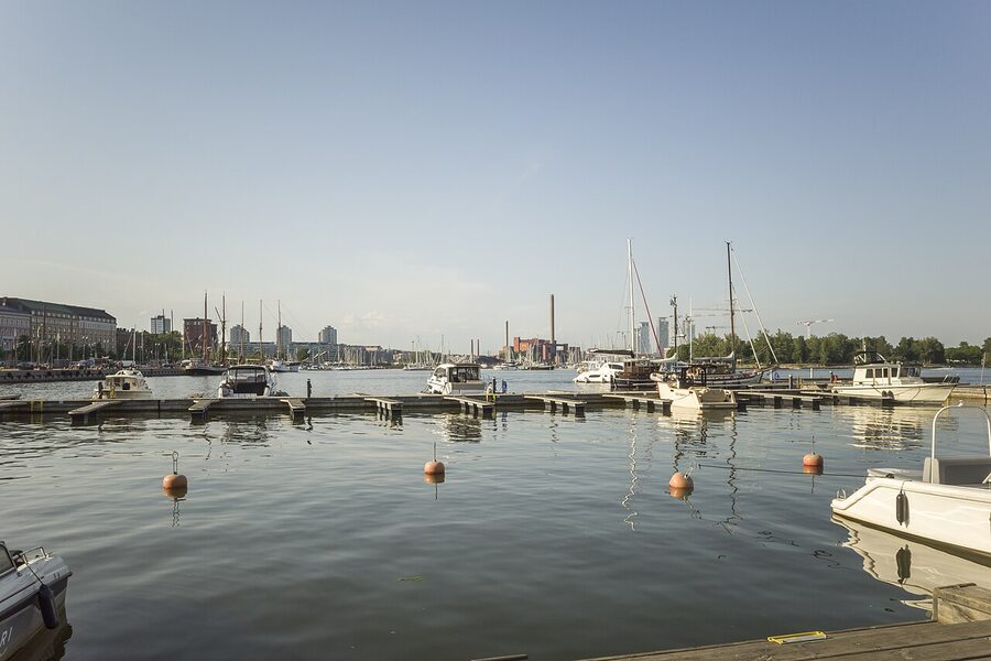 View from Katajanokka peninsula northward toward Helsinki city centre
