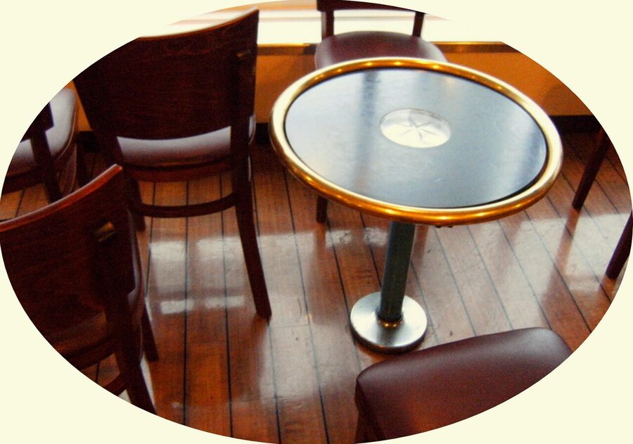 Bar deck on Viking Mariella
