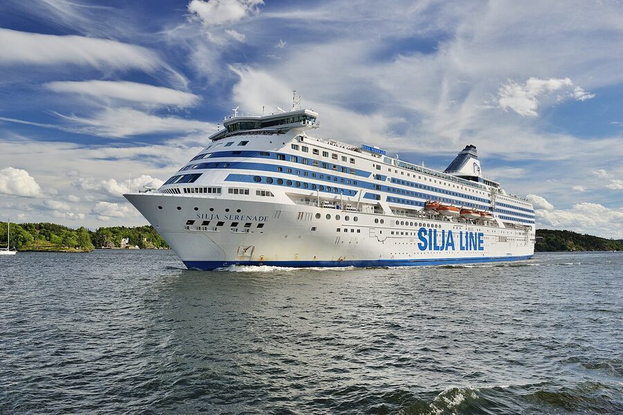 MS Silja Serenade docked in Stockholm