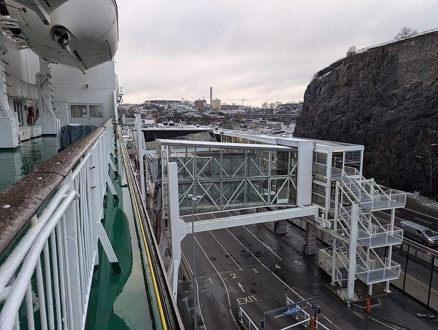 Viking Cinderella docked at Stadsgården terminal in Stockholm