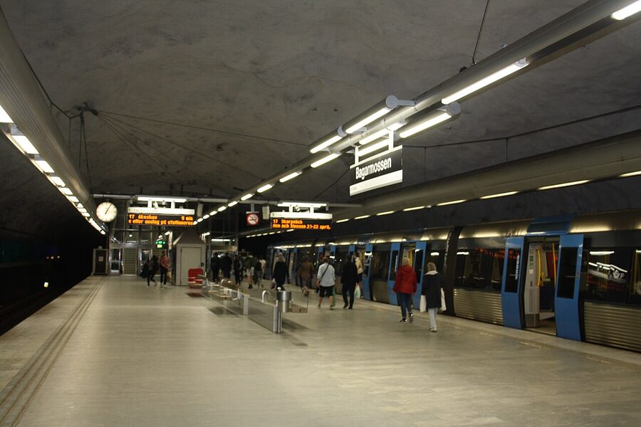 Bagarmossen station artwork Stockholm