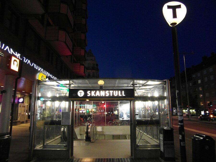 Skanstull tunnelbana Stockholm