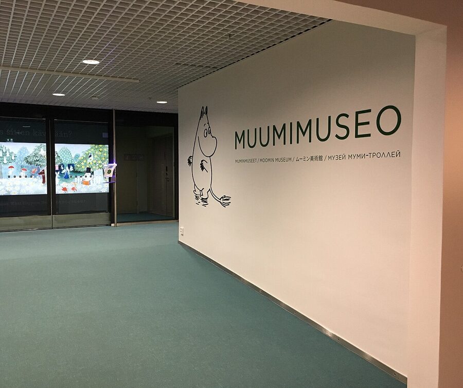Entrance to the Moomin Museum at Tampere Hall