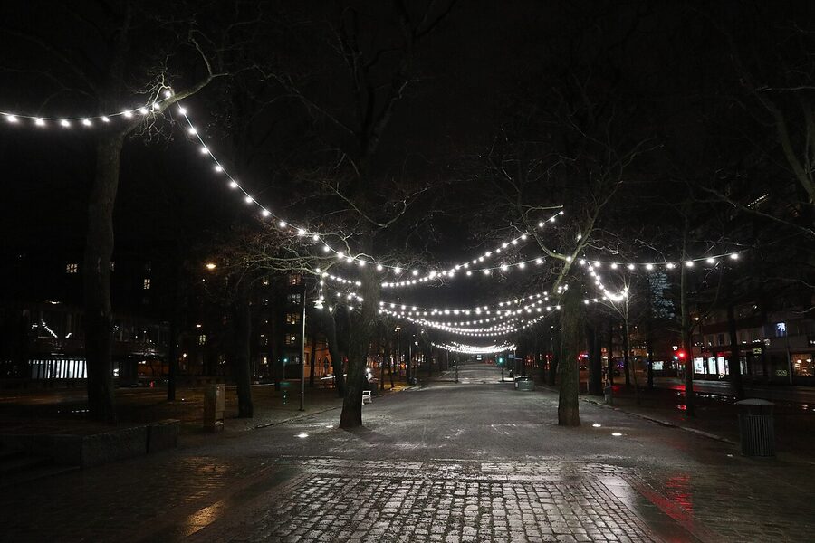 The Hämeenpuisto boulevard in central Tampere