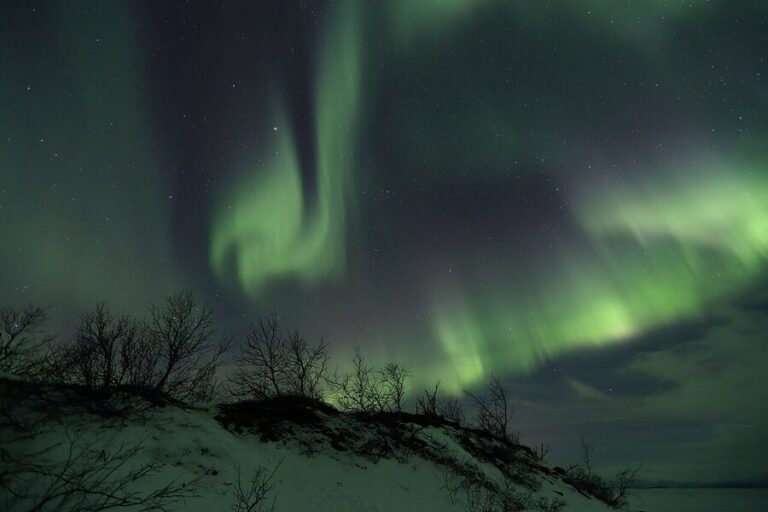 Aurora over Abisko near Lake Tornetrask