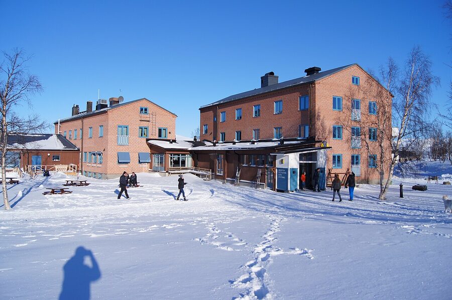 STF Abisko Turiststation in deep winter