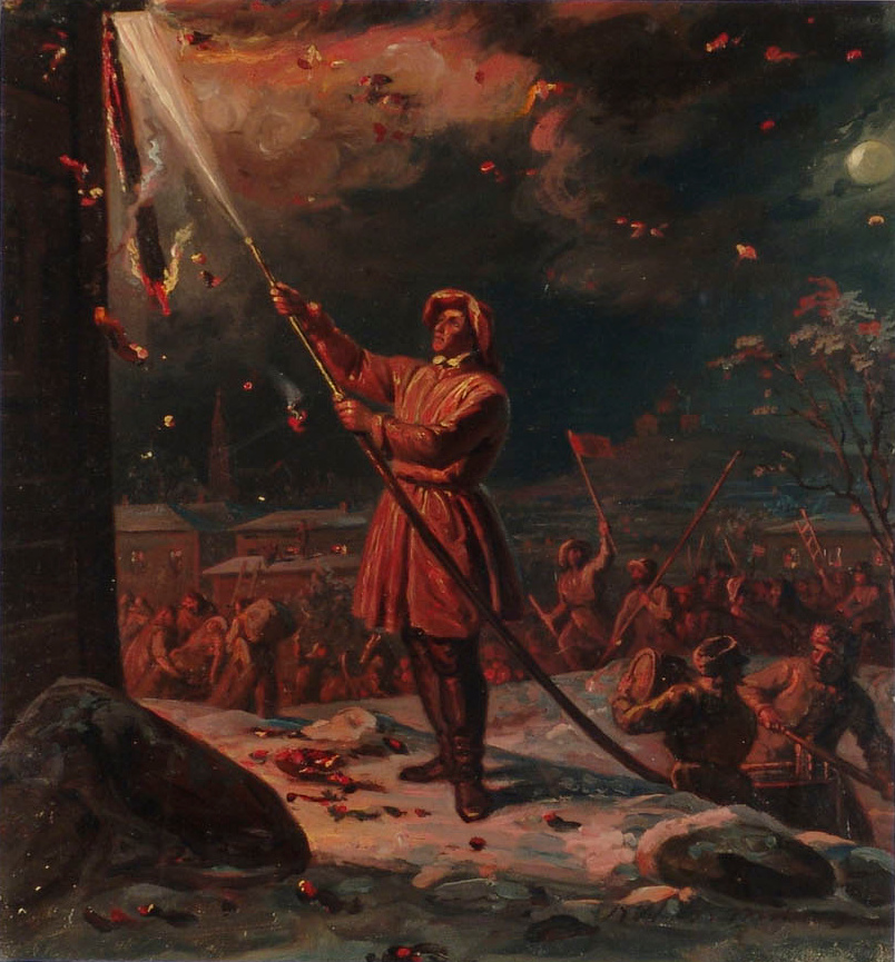 The Great Fire of Turku in 1827, painted by Robert Wilhelm Ekman