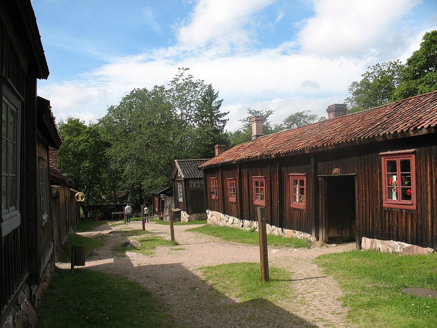 The Luostarinmaki Handicrafts Museum, an open-air museum of pre-1827 wooden houses in Turku