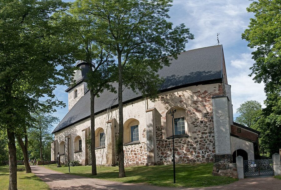 Naantali church, a medieval stone church preserved from the 14th-century convent