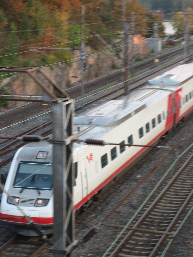 The Sm3 Pendolino near Helsinki Central station