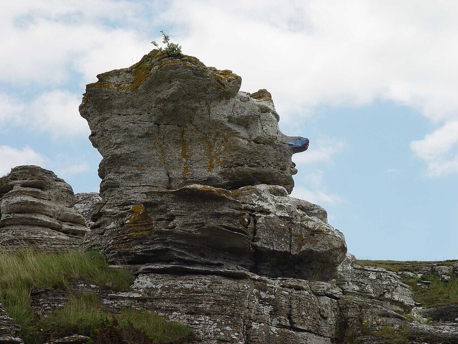 The Hoburgsgubben rauk at the southern tip of Gotland