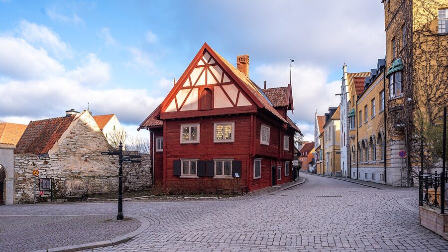 The Burmeisterska huset on Strandgatan, Visby