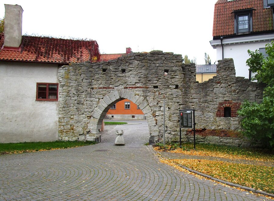 The Lilla Strandporten gate in Visby's ringmur, Gotland