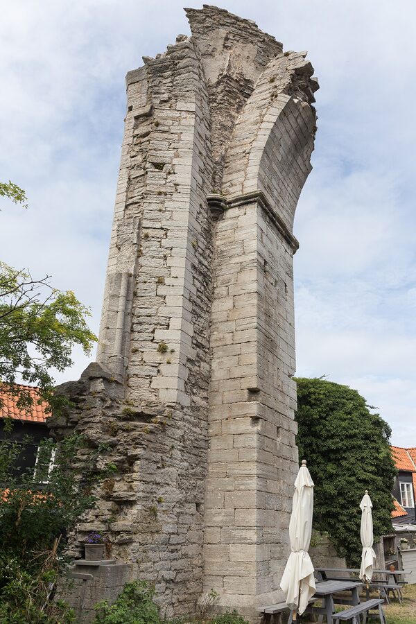 The combined Sankt Hans and Sankt Per church ruins in Visby