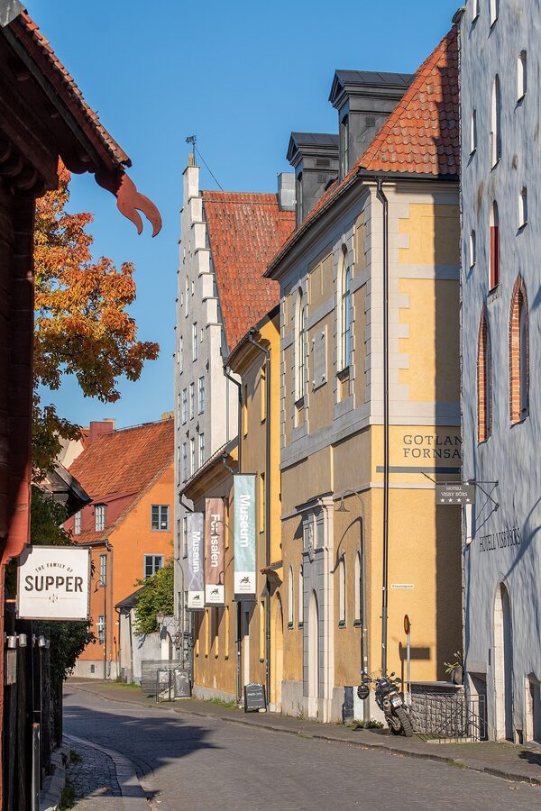 Strandgatan in Visby, the main historic merchant street
