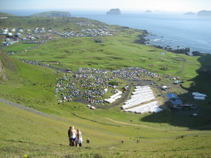 Herjólfsdalur valley, the Þjóðhátíð grounds