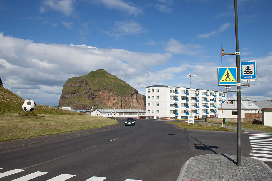 Streets of Vestmannaeyjar town